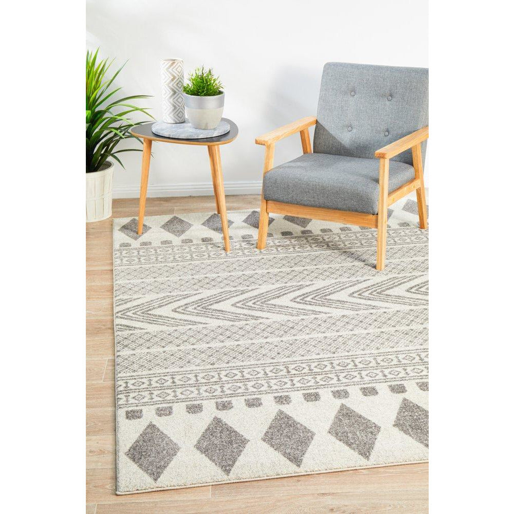 Manisa 759 Grey Patterned Beige Transitional Designer Rug - Rugs Of Beauty - 2