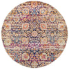 Manisa 760 Multi Patterned Transitional Designer Round Rug - Rugs Of Beauty - 1