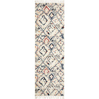 Ankara 3744 Blue Modern Tribal Patterned Hallway Runner Rug - Rugs Of Beauty - 1