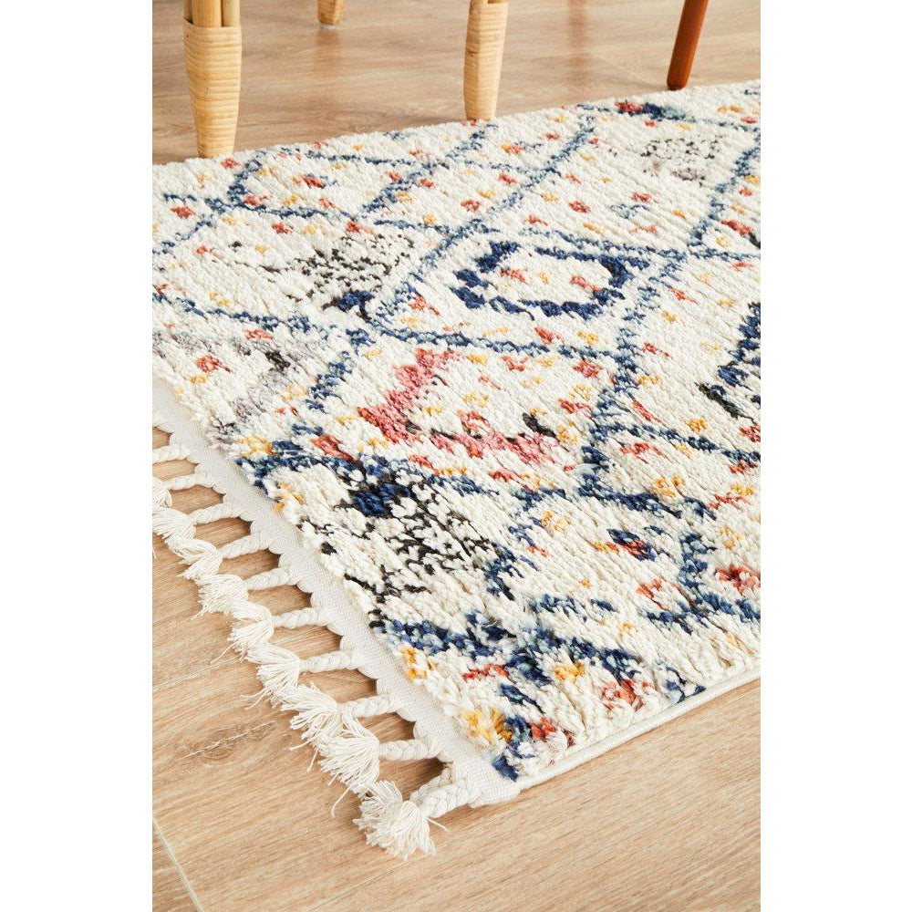 Ankara 3744 Blue Modern Tribal Patterned Hallway Runner Rug - Rugs Of Beauty - 5