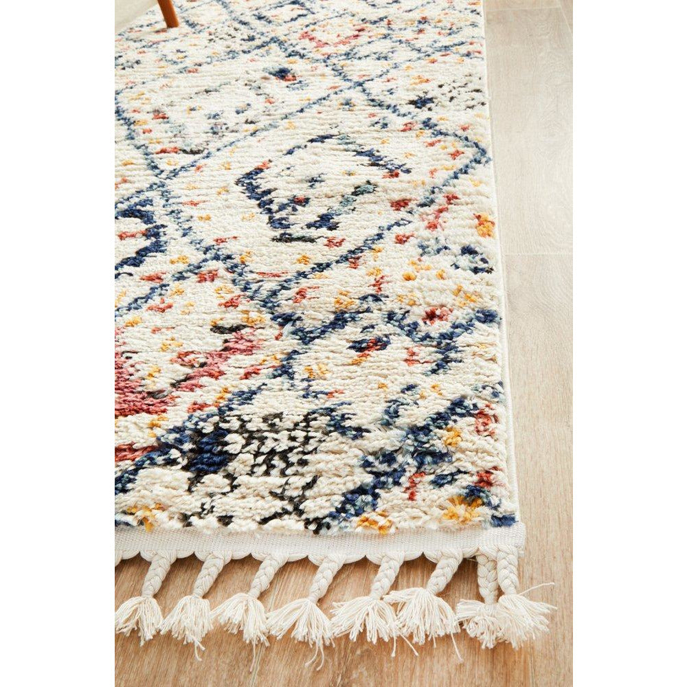 Ankara 3744 Blue Modern Tribal Patterned Hallway Runner Rug - Rugs Of Beauty - 6