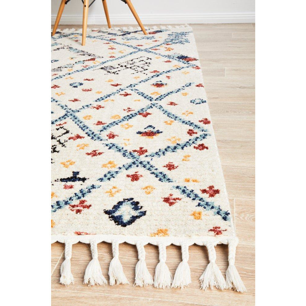 Ankara 3744 Blue Modern Tribal Patterned Rug - Rugs Of Beauty - 6
