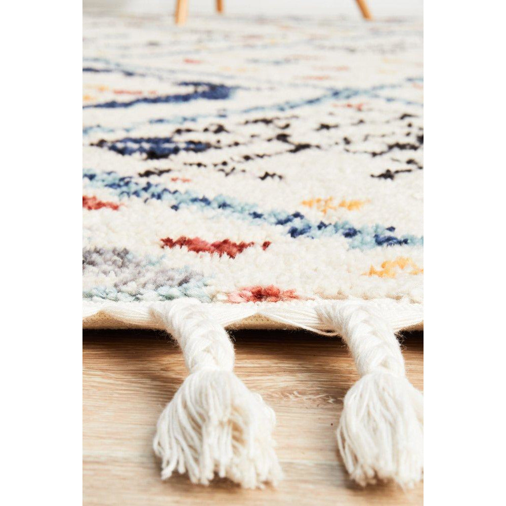 Ankara 3744 Blue Modern Tribal Patterned Rug - Rugs Of Beauty - 7