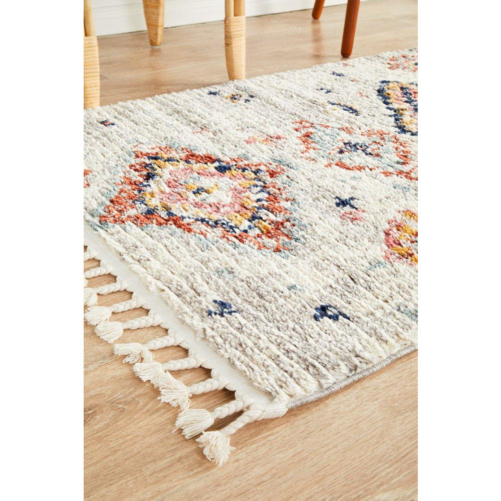 Ankara 3745 Silver Grey Modern Tribal Patterned Hallway Runner Rug - Rugs Of Beauty - 5