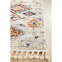 Ankara 3745 Silver Grey Modern Tribal Patterned Hallway Runner Rug - Rugs Of Beauty - 6