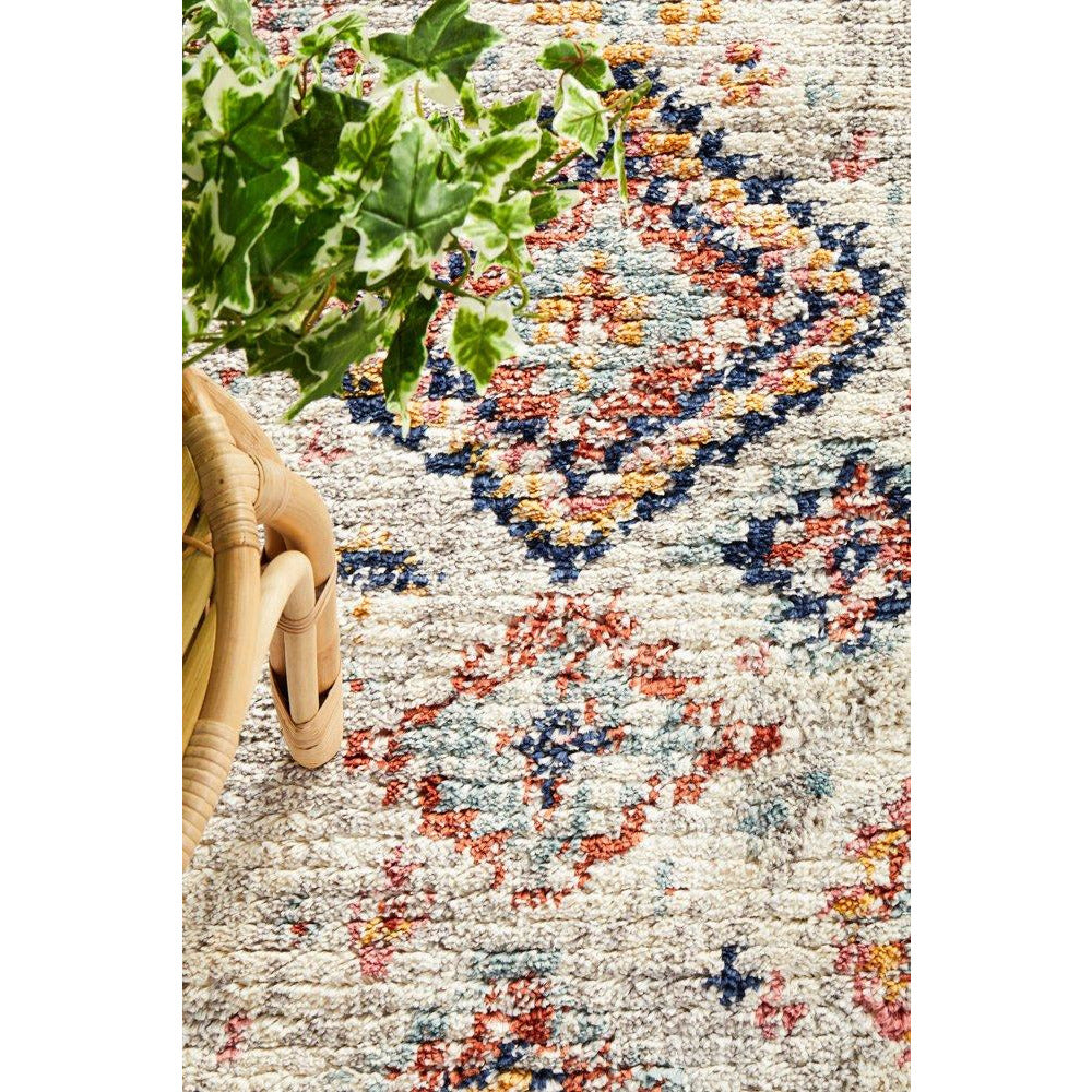 Ankara 3745 Silver Grey Modern Tribal Patterned Hallway Runner Rug - Rugs Of Beauty - 8