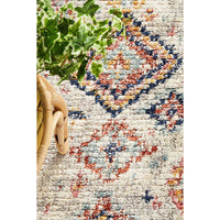 Ankara 3745 Silver Grey Modern Tribal Patterned Hallway Runner Rug - Rugs Of Beauty - 8