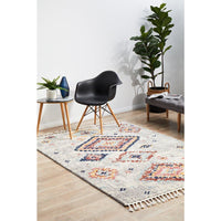 Ankara 3745 Silver Grey Modern Tribal Patterned Rug - Rugs Of Beauty - 3