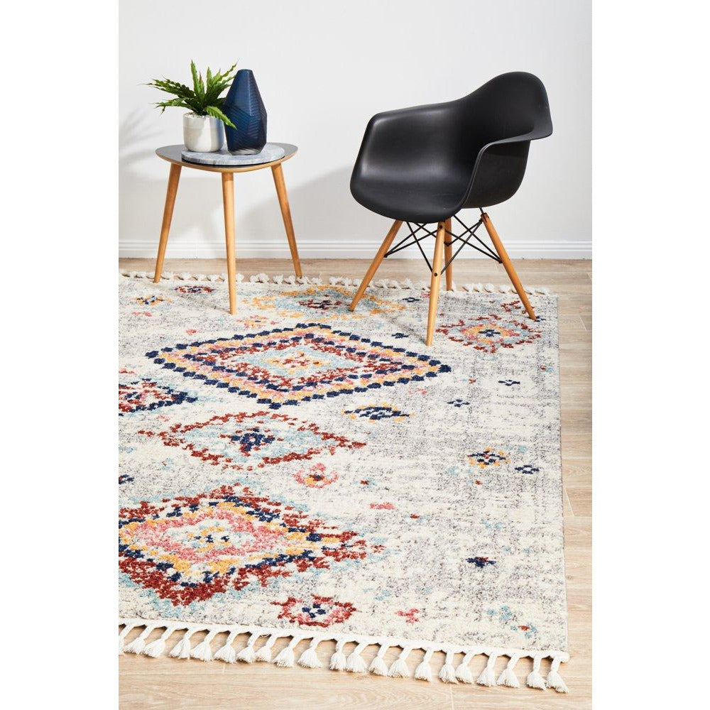 Ankara 3745 Silver Grey Modern Tribal Patterned Rug - Rugs Of Beauty - 4