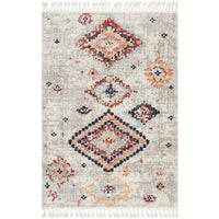 Ankara 3745 Silver Grey Modern Tribal Patterned Rug - Rugs Of Beauty - 1