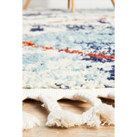 Ankara 3747 Blue Modern Tribal Patterned Rug - Rugs Of Beauty - 7