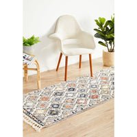 Ankara 3748 Grey Multi Colour Modern Tribal Patterned Hallway Runner Rug - Rugs Of Beauty - 3