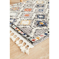 Ankara 3748 Grey Multi Colour Modern Tribal Patterned Hallway Runner Rug - Rugs Of Beauty - 5