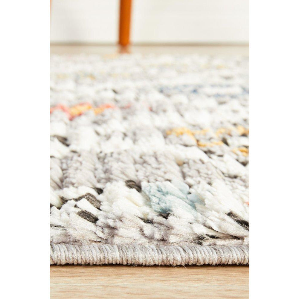 Ankara 3748 Grey Multi Colour Modern Tribal Patterned Hallway Runner Rug - Rugs Of Beauty - 7