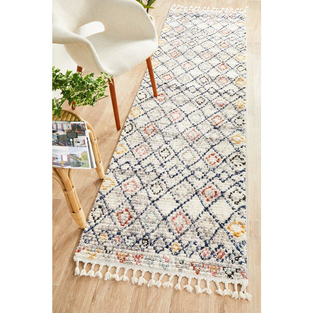 Ankara 3749 Multi Colour Modern Tribal Patterned Hallway Runner Rug - Rugs Of Beauty - 2