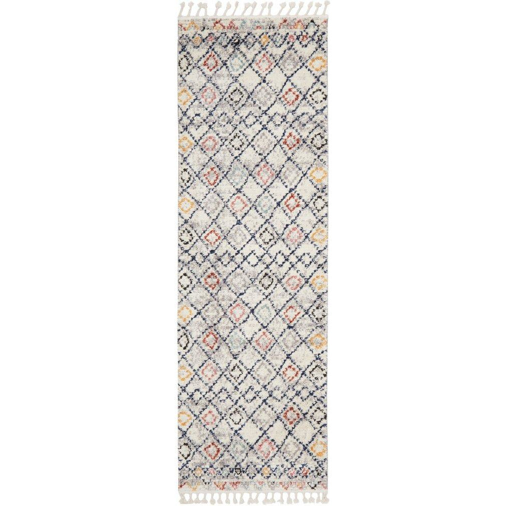 Ankara 3749 Multi Colour Modern Tribal Patterned Hallway Runner Rug - Rugs Of Beauty - 1