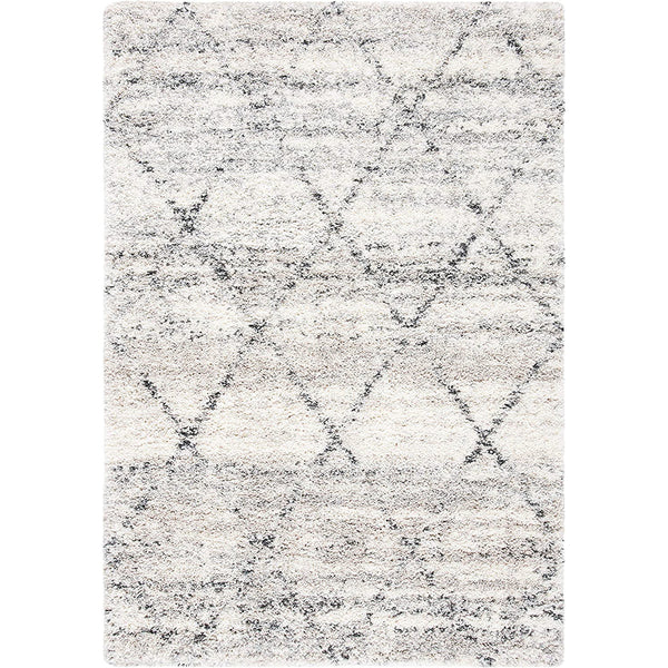Boulder 4435 Modern Trellis Patterned Shaggy Rug - Rugs Of Beauty - 1