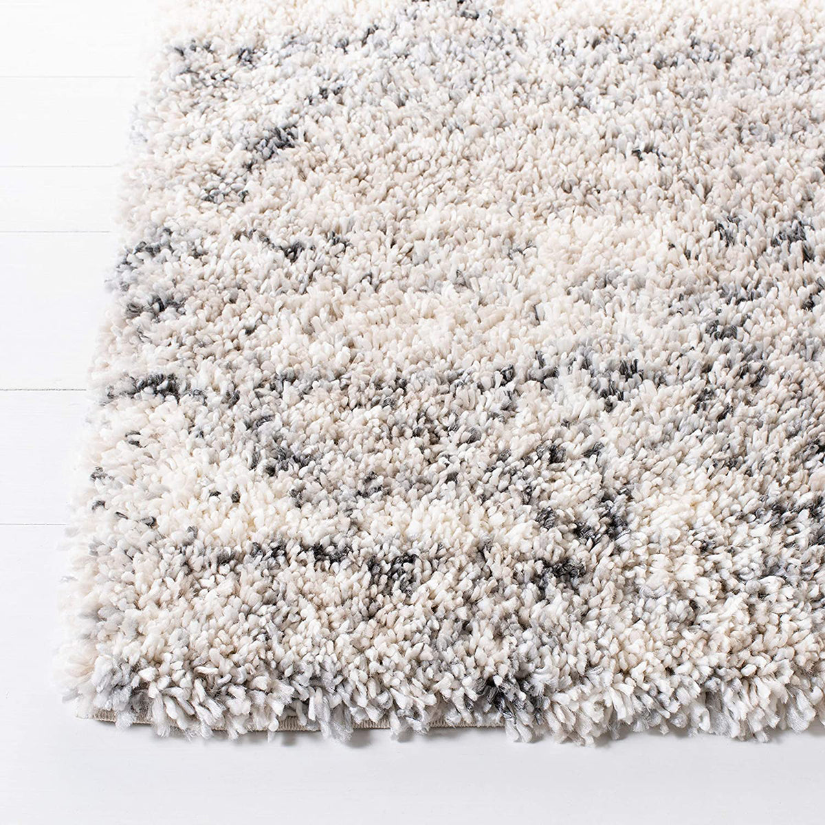 Boulder 4435 Modern Trellis Patterned Shaggy Rug - Rugs Of Beauty - 3