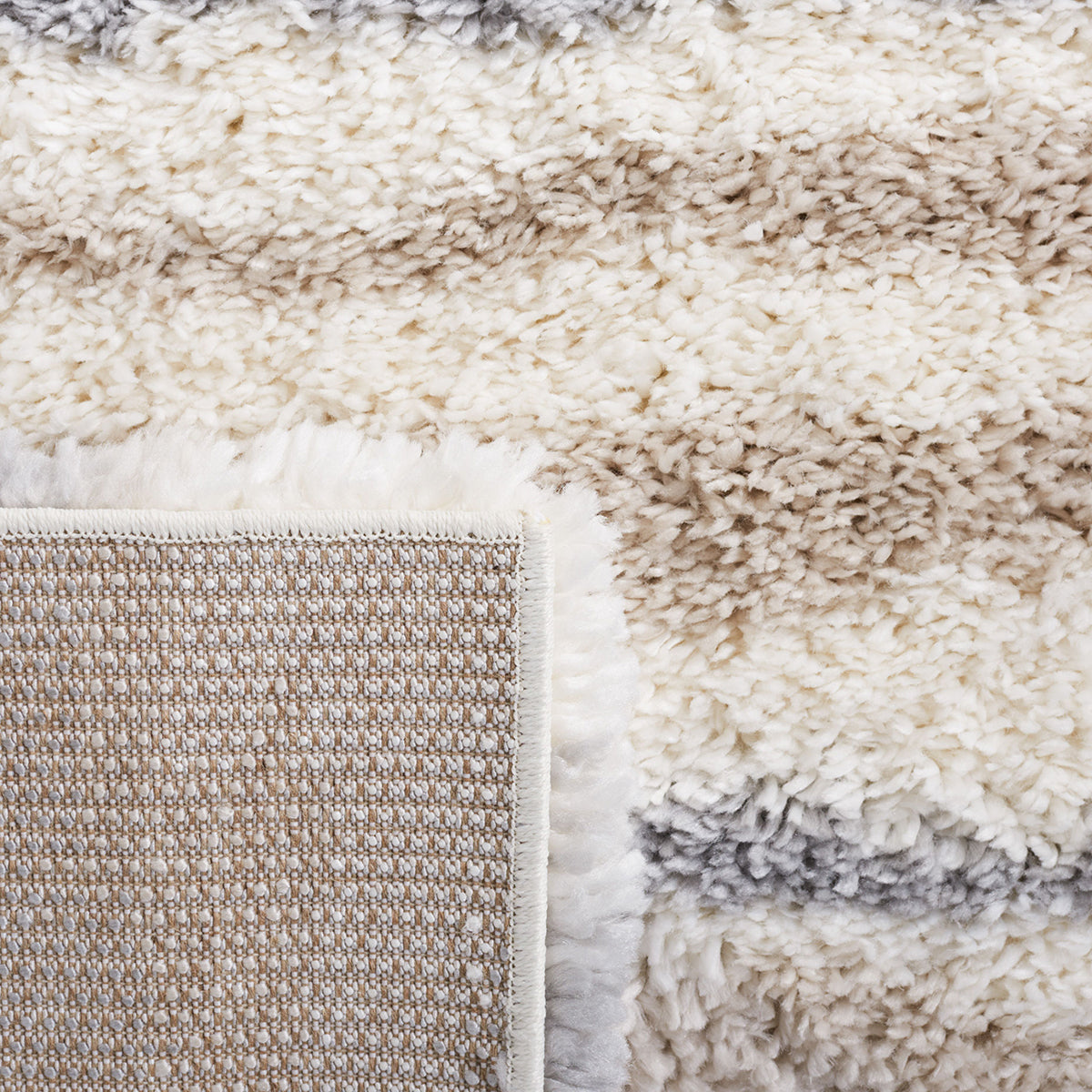 Boulder 4439 Modern Patterned Shaggy Rug - Rugs Of Beauty - 7