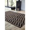 Zaida 451 Brown Beige Chevron Patterned Moroccan Rug - Rugs Of Beauty - 4