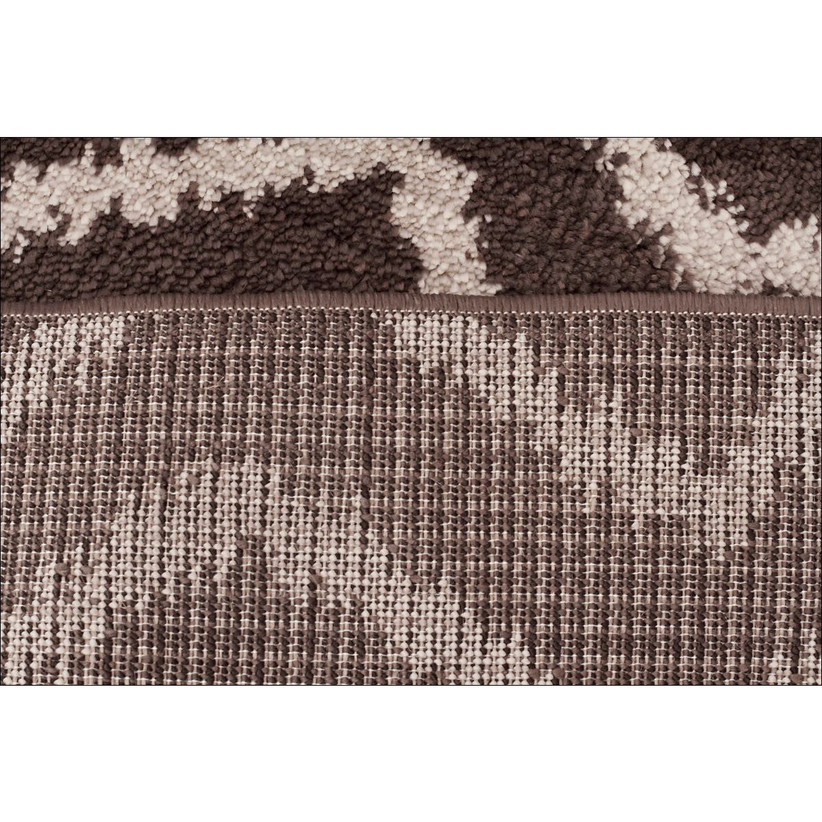 Zaida 451 Brown Beige Chevron Patterned Moroccan Rug - Rugs Of Beauty - 3