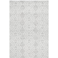 Odessa 101 Ivory Black Modern Hand Loomed Wool Blend Rug - Rugs Of Beauty - 1