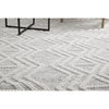 Odessa 101 Ivory Black Modern Hand Loomed Wool Blend Rug - Rugs Of Beauty - 7