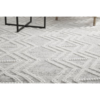 Odessa 101 Ivory Black Modern Hand Loomed Wool Blend Rug - Rugs Of Beauty - 7