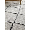 Odessa 102 Ivory Black Trellis Patterned Modern Hand Loomed Wool Blend Rug - Rugs Of Beauty - 4
