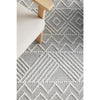 Odessa 103 Ivory Grey Modern Hand Loomed Textured Tribal Wool Blend Rug - Rugs Of Beauty - 3