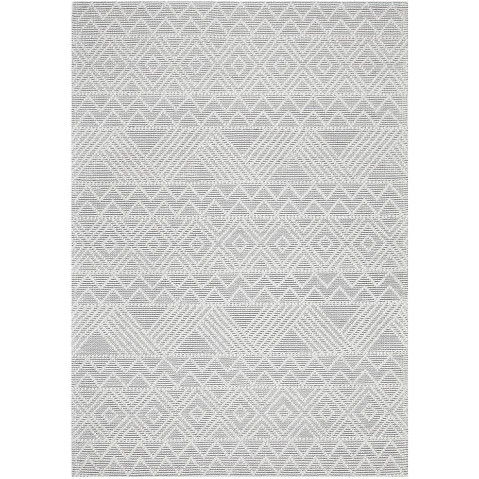 Odessa 103 Ivory Grey Modern Hand Loomed Textured Tribal Wool Blend Rug - Rugs Of Beauty - 1