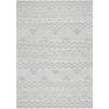 Odessa 103 Ivory Grey Modern Hand Loomed Textured Tribal Wool Blend Rug - Rugs Of Beauty - 1