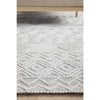 Odessa 103 Ivory Grey Modern Hand Loomed Textured Tribal Wool Blend Rug - Rugs Of Beauty - 7