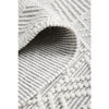 Odessa 103 Ivory Grey Modern Hand Loomed Textured Tribal Wool Blend Rug - Rugs Of Beauty - 8