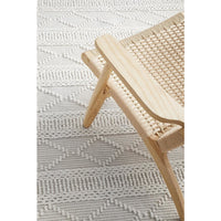 Odessa 105 Ivory Modern Hand Loomed Wool Blend Rug - Rugs Of Beauty - 7