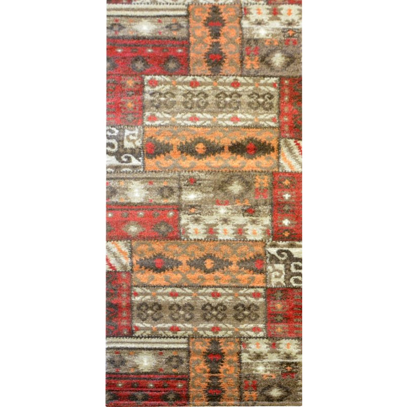 Brown & Beige Pattern Designer Rug - Rugs Of Beauty - 3