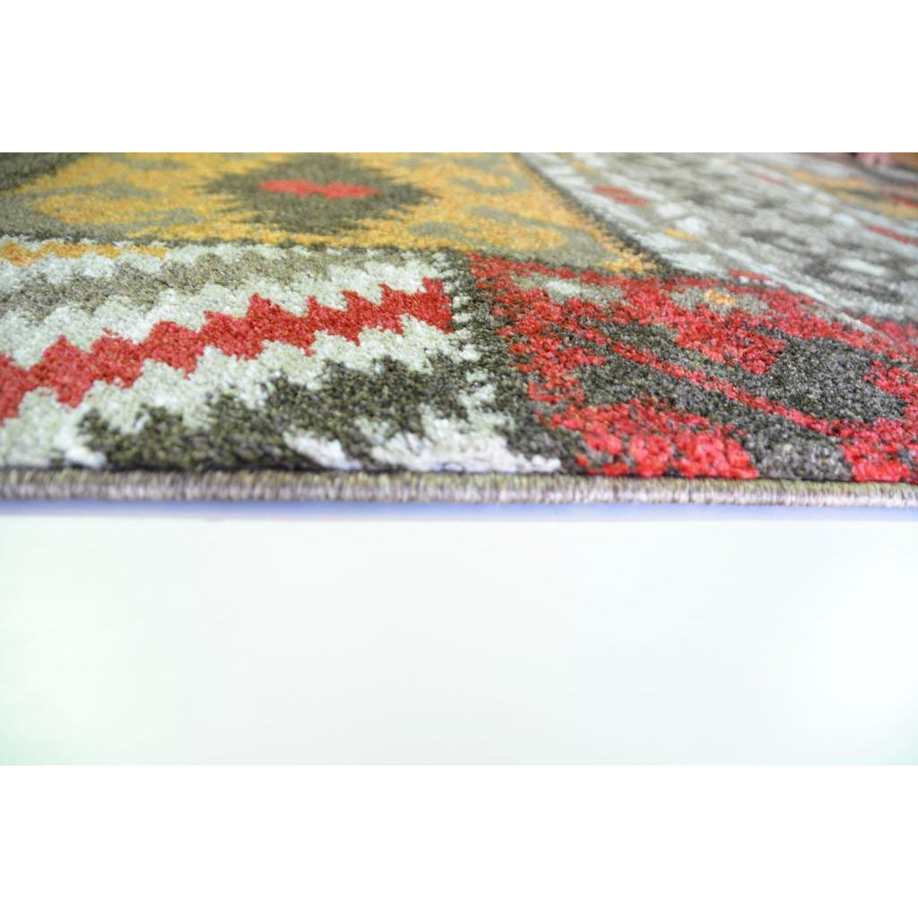 Brown & Beige Pattern Designer Rug - Rugs Of Beauty - 5