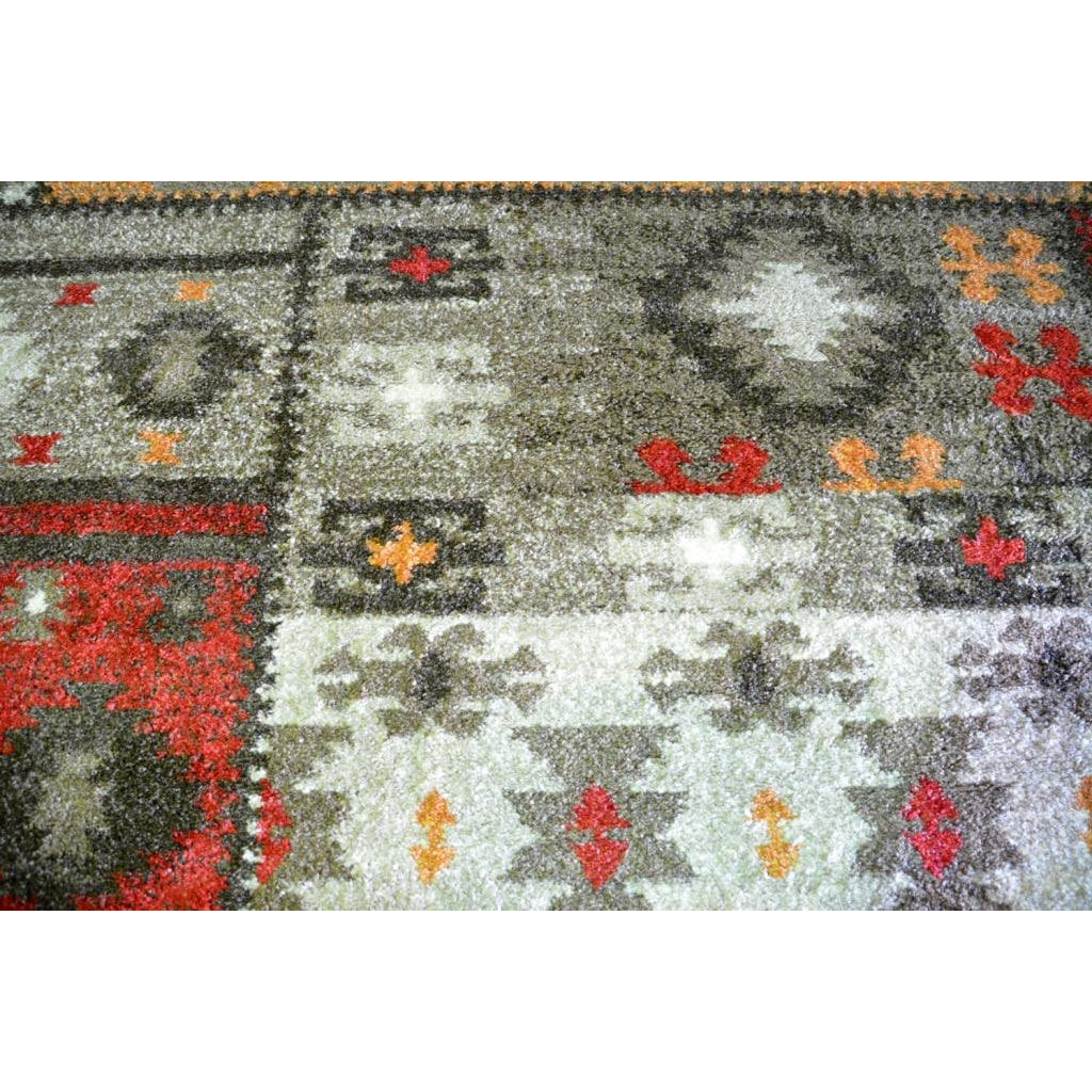Brown & Beige Pattern Designer Rug - Rugs Of Beauty - 6