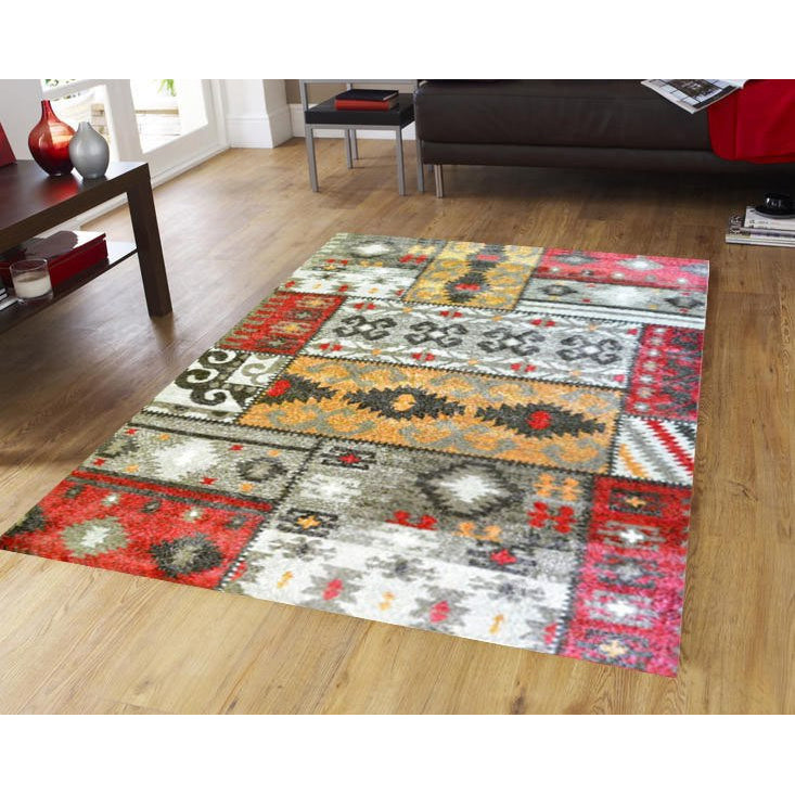 Brown & Beige Pattern Designer Rug - Rugs Of Beauty - 8