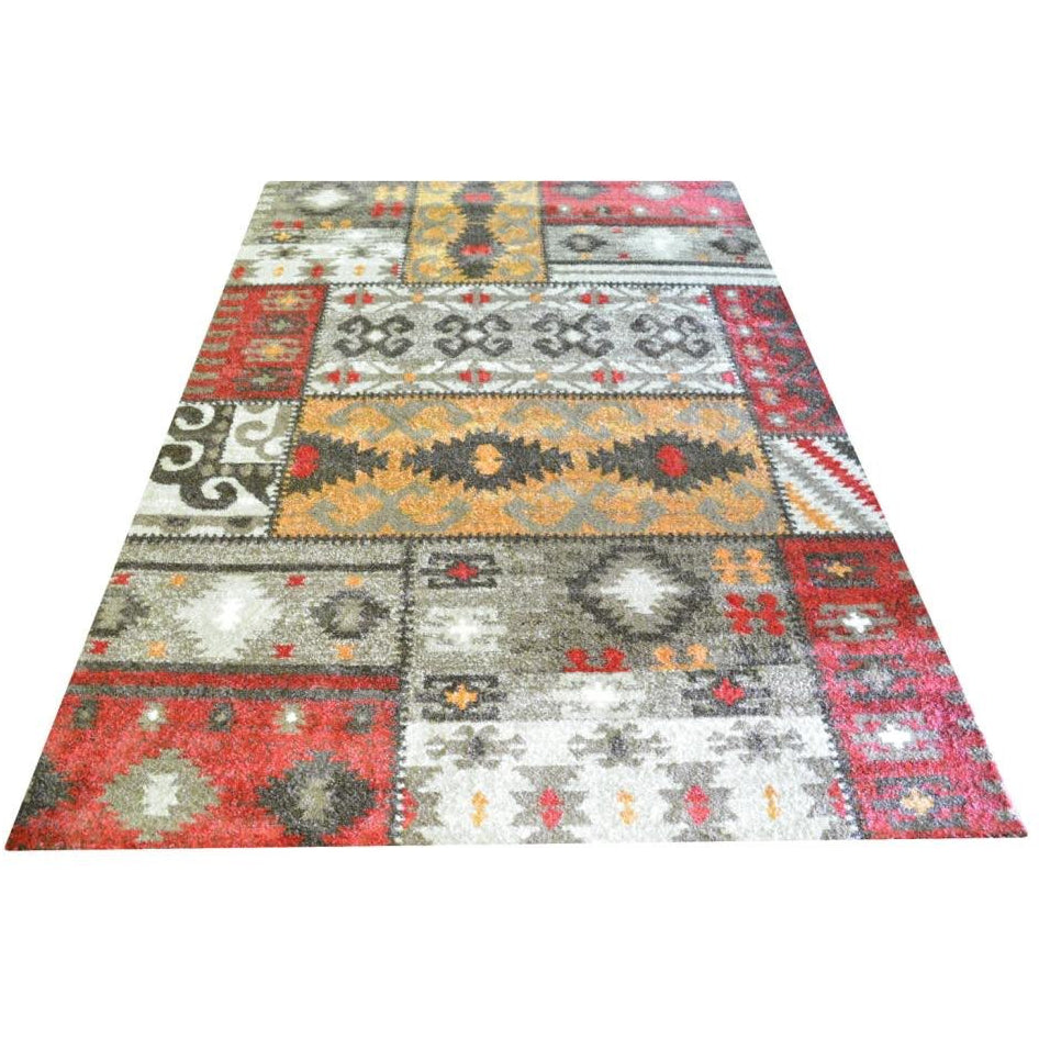 Brown & Beige Pattern Designer Rug - Rugs Of Beauty - 12