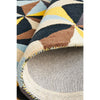 Lecce 1320 Multi Colour Geometric Pattern Wool Round Rug - Rugs Of Beauty - 9