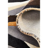 Lecce 1323 Brown White Grey Multi Colour Geometric Pattern Wool Runner Rug - Rugs Of Beauty - 9