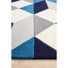 Lecce 1324 Blue Grey White Multi Colour Geometric Pattern Wool Rug - Rugs Of Beauty - 5