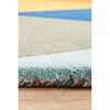 Lecce 1326 Rust Blue Navy Multi Colour Geometric Pattern Wool Runner Rug - Rugs Of Beauty - 8