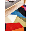 Lecce 1327 Blue Rust Purple Multi Colour Geometric Pattern Wool Runner Rug - Rugs Of Beauty - 5