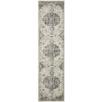 Adoni 150 Transitional Bohemian Charcoal Grey Runner Rug - Rugs Of Beauty - 1