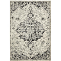 Adoni 150 Transitional Bohemian Charcoal Grey Rug - Rugs Of Beauty - 1