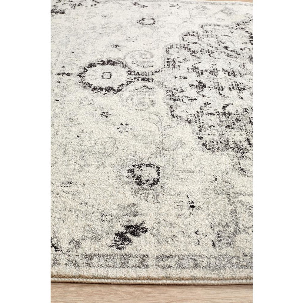 Adoni 150 Transitional Bohemian Charcoal Grey Rug - Rugs Of Beauty - 4