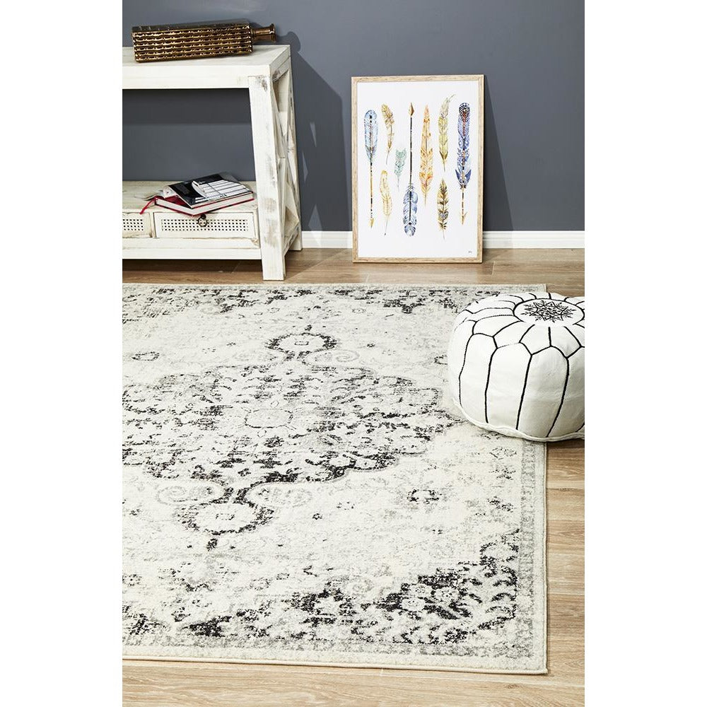 Adoni 150 Bohemian Charcoal Grey Rug - Rugs Of Beauty - 2