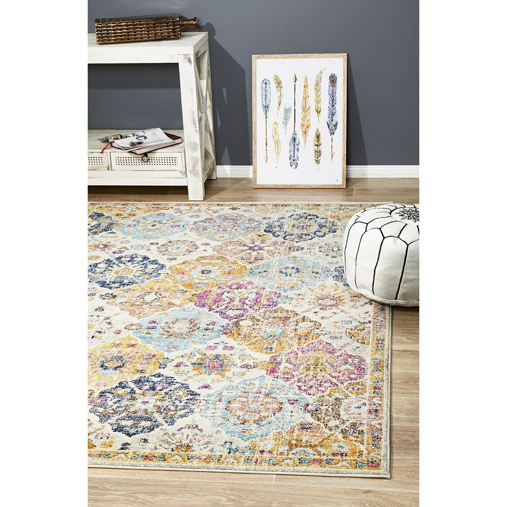 Adoni 151 Bohemian Multi Coloured Rug - Rugs Of Beauty - 2